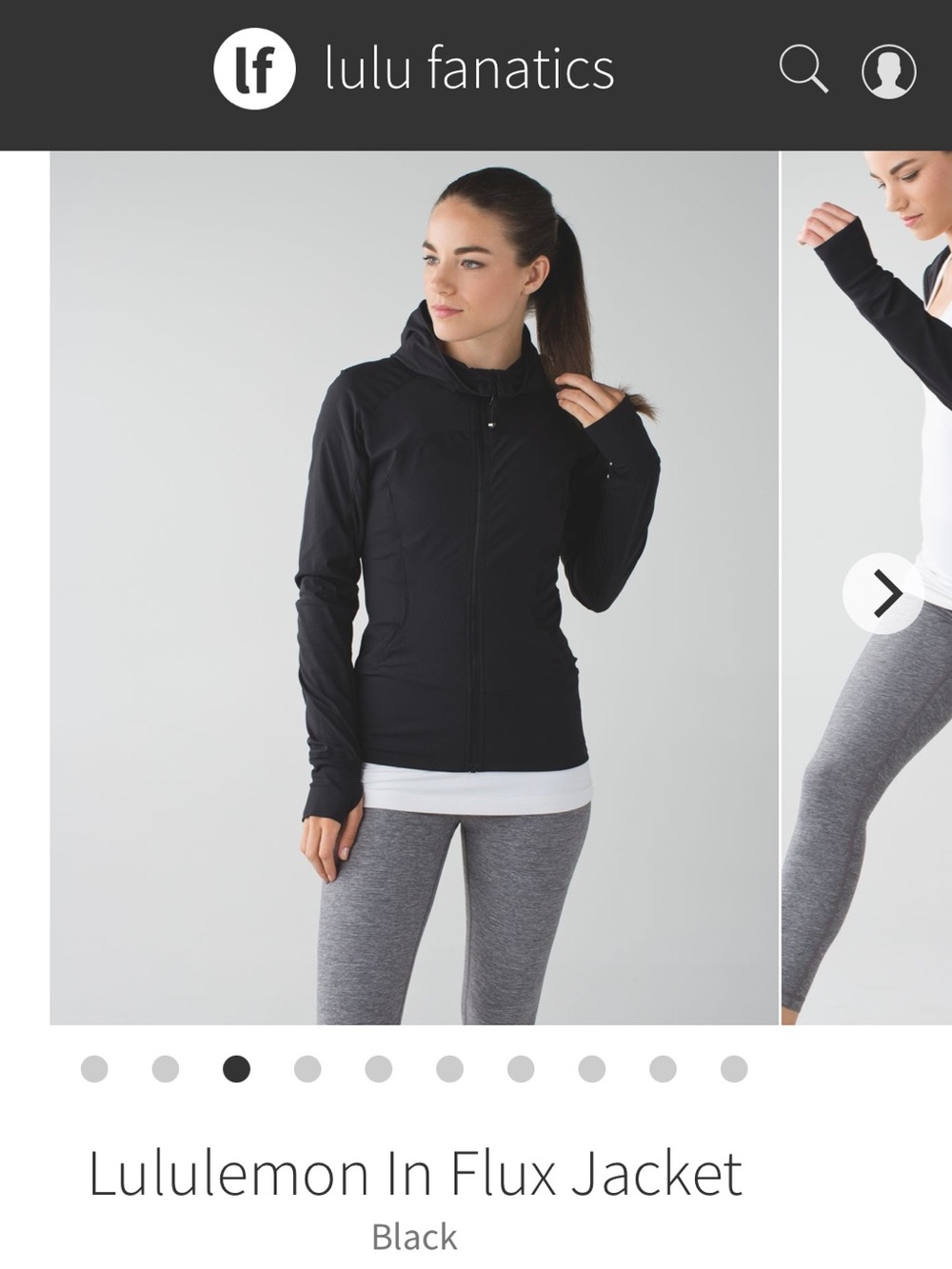 Lululemon In Flux Reversible Jacket Size 4